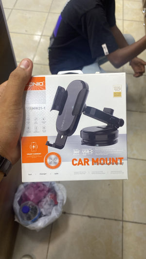 LDNIO MW21-1 Car Phone Mount with 15W Wireless Charging — front packaging