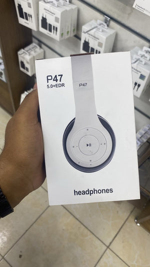 P47 Wireless Headphones — front packaging
