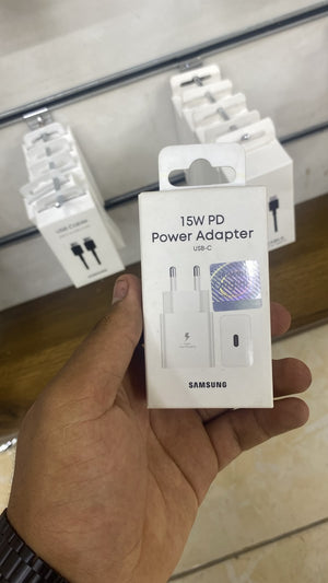 Samsung 15W USB-C PD Charger with Cable — front packaging