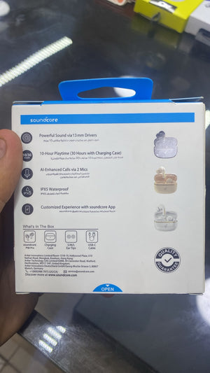 Soundcore P50 Pro Wireless Earbuds — back packaging