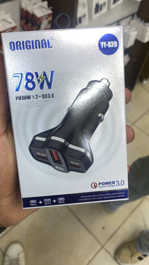 YY C28 78W Car Charger — front packaging