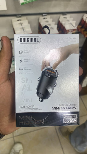 YY C32 Mini 48W Car Charger — back packaging