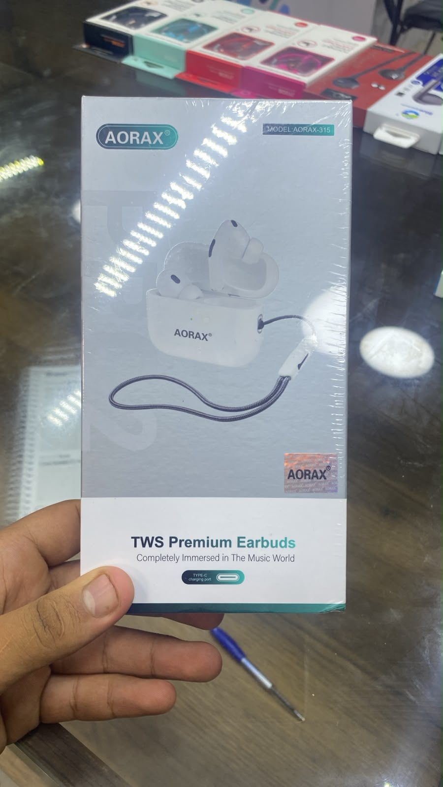AORAX TWS 315 Wireless Earbuds — front packaging