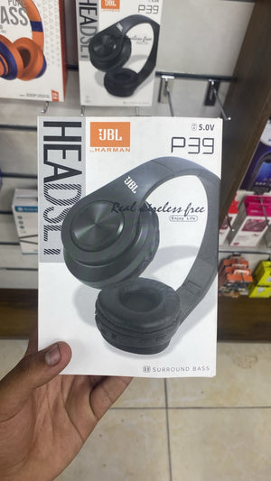 JBL P39 Wireless Headphones — front packaging