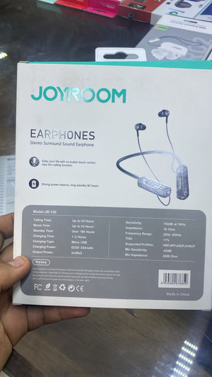 JOYROOM JR-120 Neckband Earphones — back packaging