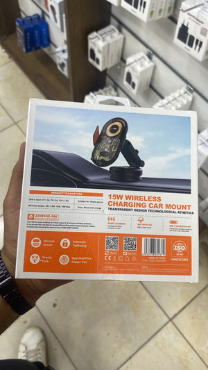LDNIO MA30-1 Car Phone Mount with 15W Wireless Charging — back packaging