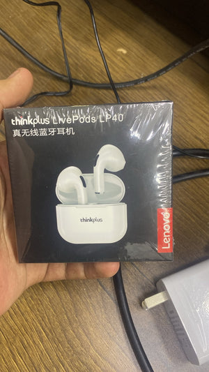 Lenovo thinkplus LivePods LP40 Wireless Earbuds — front packaging