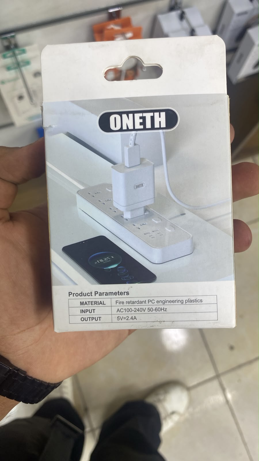 ONETH 80W USB-A Charger Kit — back packaging
