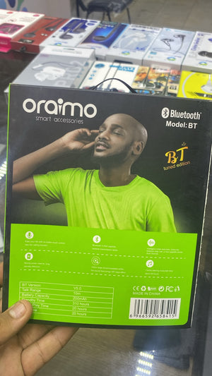 Oraimo BT W800 Neckband Earphones — back packaging