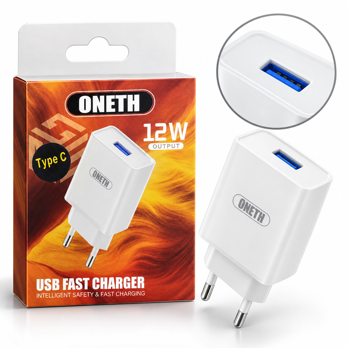 SAR-CH-ONETH-KIT-12W-USBA-USBC — product view