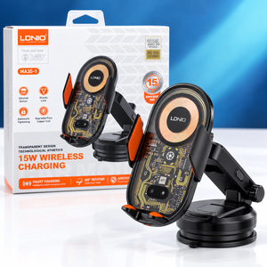 LDNIO MA30-1 Car Phone Mount with 15W Wireless Charging — gallery image 2