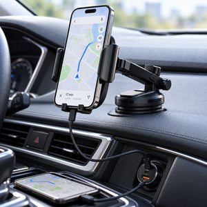 LDNIO MW21-1 Car Phone Mount with 15W Wireless Charging — gallery image 6