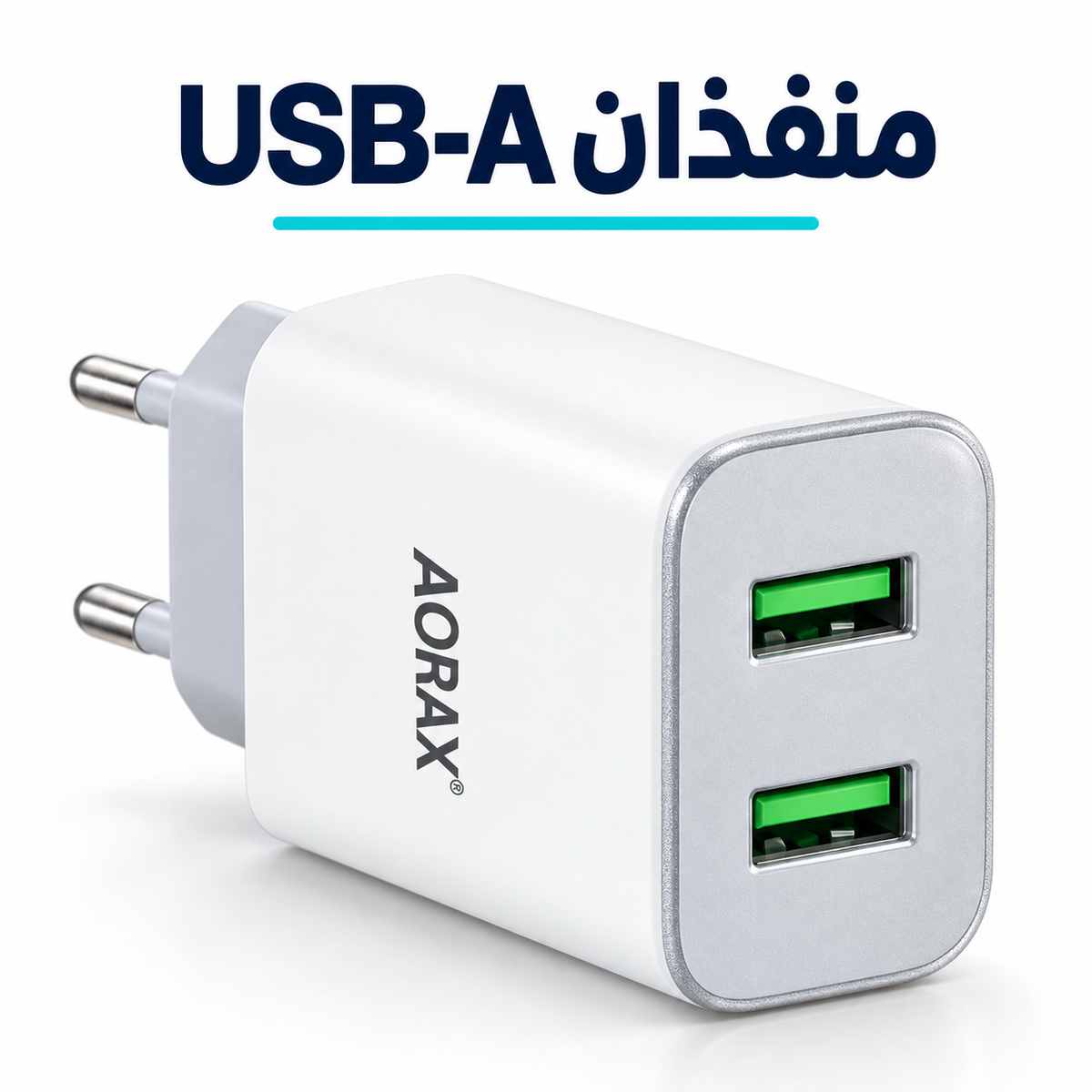 AORAX D36 Dual-USB Charger with Lightning Cable