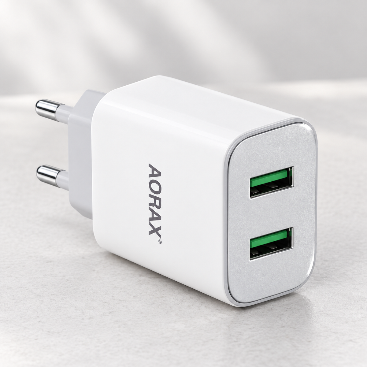 AORAX D36 Dual-USB Charger with Lightning Cable