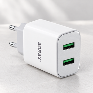 AORAX D36 Dual-USB Charger with Lightning Cable