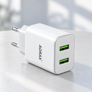 AORAX D36 Dual-USB Charger with Micro-USB Cable