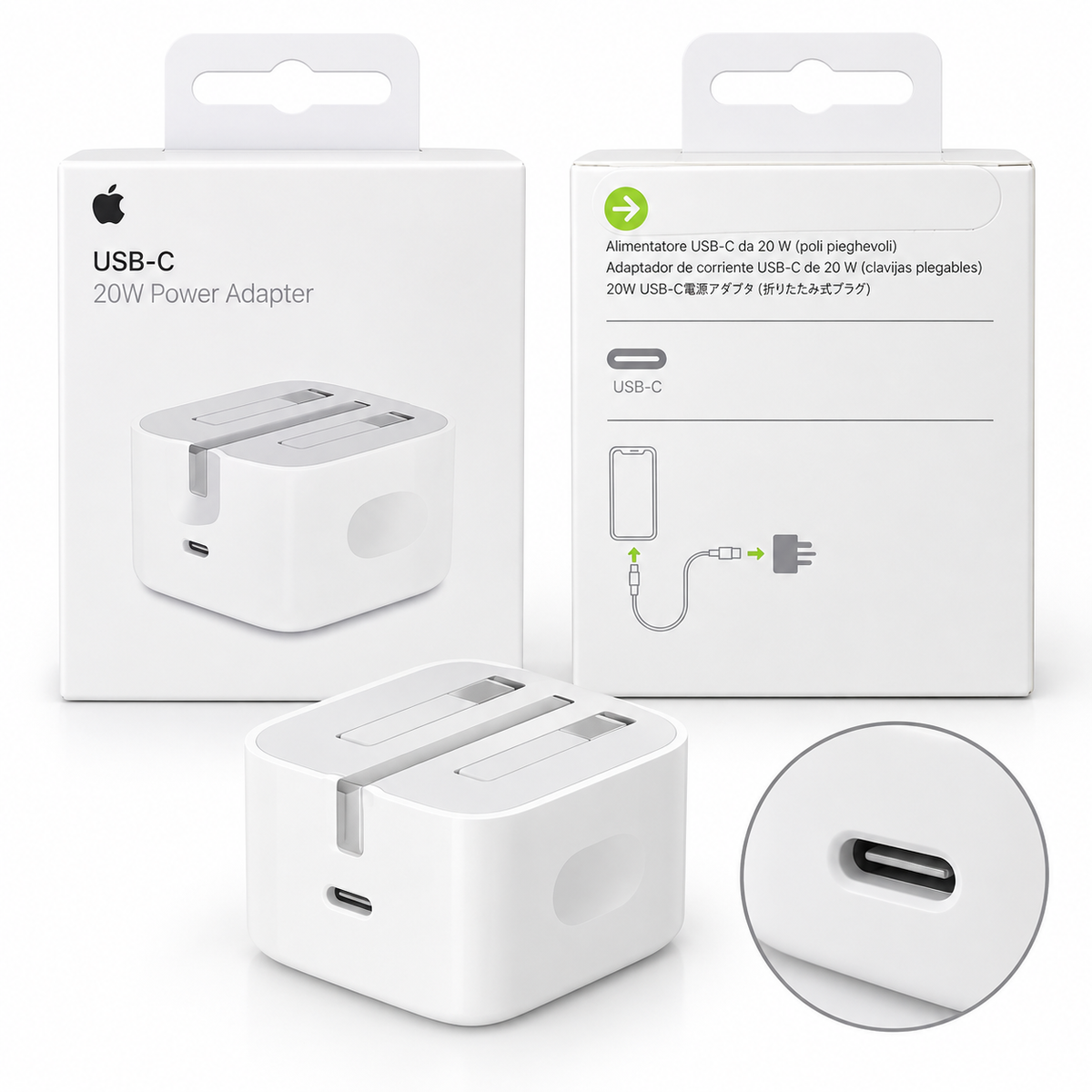 Apple 20W USB-C Wall Charger – 3-Pin