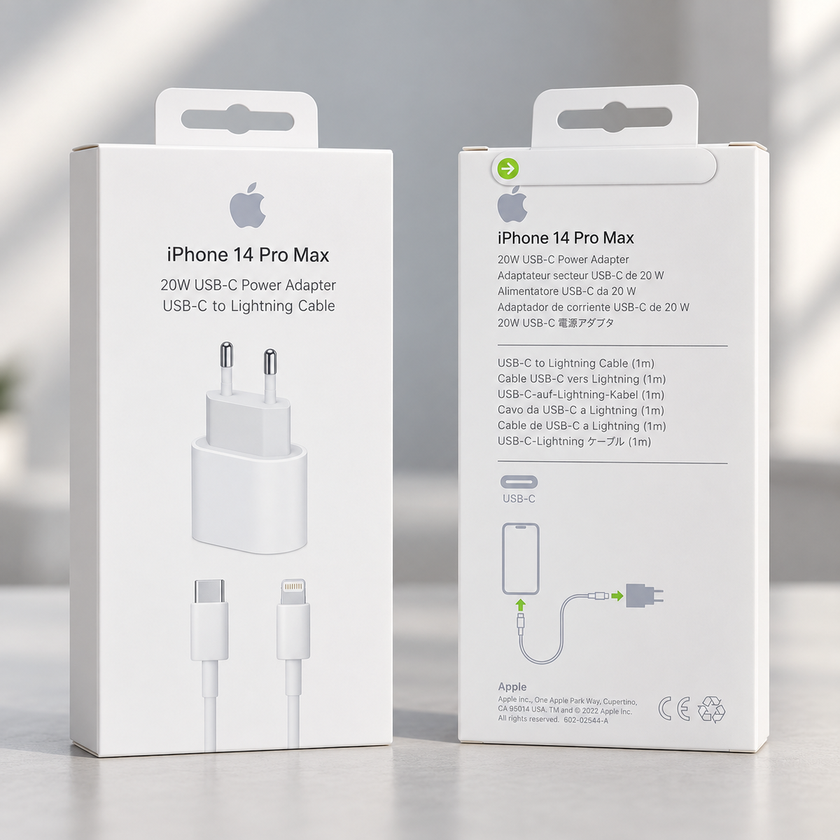 20W USB-C Charger with 1m Lightning Cable for iPhone