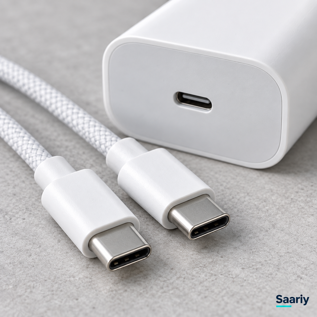 باندل الشحن الأساسي | شاحن 20W + كابل USB-C — تفاصيل المنتجات