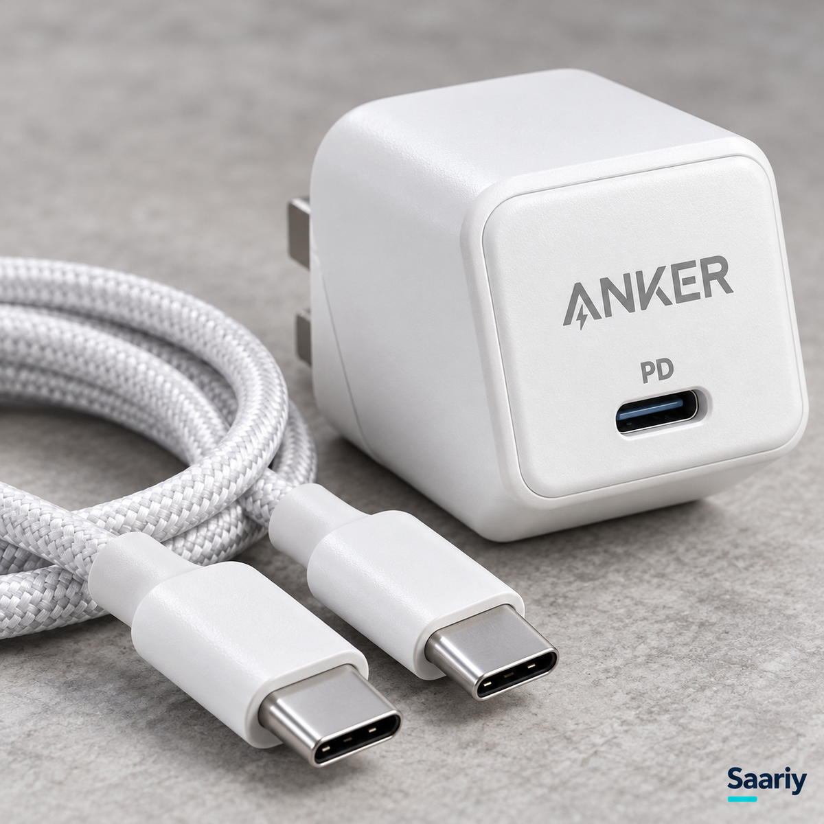 باندل Anker 20W | شاحن Cube + كابل USB-C — تفاصيل المنتجات