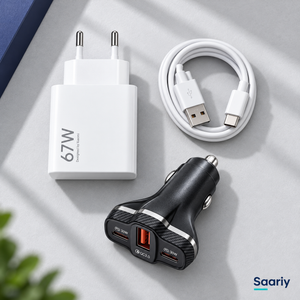 باندل البيت والعربية | Xiaomi 67W + YY C28 — لقطة من الأعلى