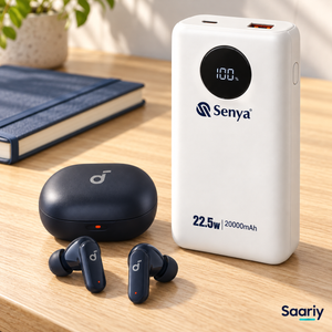 باندل السفر | Senya PC19 20000mAh + Soundcore R50i NC — لقطة استخدام يومي