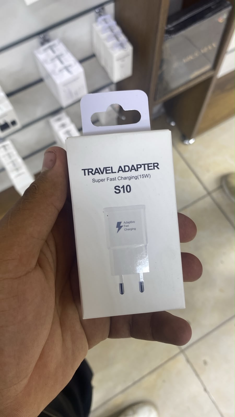 Samsung 15W Wall Charger for Galaxy S10+ — front packaging